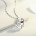 thumbnail image 3 of 18k White Gold Plated Women Heart Pendant Jewelry Necklace, 3 of 7