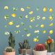 thumbnail image 2 of Adhesivos de pared (PVC), color limón, flor de cítricos, acuarela, 2 of 4