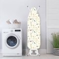 thumbnail image 3 of HELLHERO Flowers Ironing Board Cover Dust Covers Stretchable Iron Board Protective Cover Easy to Install Standard Size Padding Decorative Covers for Most Iron Boards Home Decor, 3 of 5