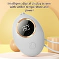thumbnail image 6 of Intelligent Digital Display Hand Warmer, Three Temperature Adjustment Rechargeable Portable with Backside Heating, 3000mAh Battery, Power Bank Function, LED Display for Temperature and Power, 6 of 8