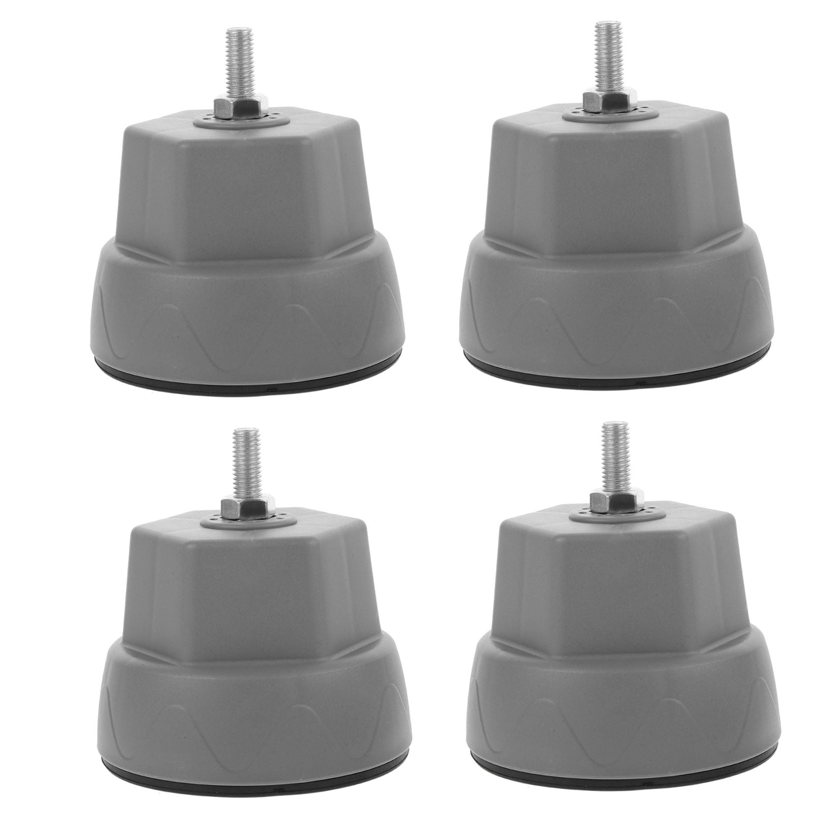 WEAVILUX Washer Anti Vibration Pads Washing Machine Stabilizer Grey 4Pcs for Appliance Users