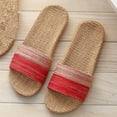 thumbnail image 6 of Kayannuo Summer Slippers for Women Women's House Slippers Indoor/Outdoor Fashion Couple Casual Linen Round Head Comfy Casual Wear-resisting Home Shoes, 6 of 6
