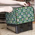 thumbnail image 6 of KLL Lemon and Leaves Print 4 Slice Toaster Dust Covers Kitchen Small Appliance Cover with 2 Pockets,Can hold Jam Spreader Knife & Toaster Tongs (12.4 x 10.6 x 8.2), 6 of 6