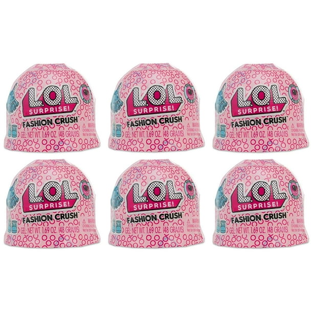 Lol Surprise Glitter Jelly Fashion Crush With 3 Surprises 6 Pack Great Gift For Kids Ages 4 5 6 Walmart Com