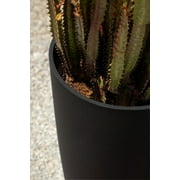 Veradek Mason Series Selena 28 Plastic-Stone Planter 2-Pack Black