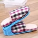 thumbnail image 3 of Bewildely Estante para zapatos para el hogar, soporte para colgar zapatos de doble capa ajustable de plástico sólido, ahorra Almacenamiento y organización del hogar azul Bewildely JJ9551-02, 3 of 6