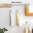 thumbnail image 3 of tredstone Wall Mounted Toothpaste Clip Self Adhesive Holder Multi-purpose Toiletries Cleaning Cream Hanging Waterproof Storage Rack White 1Set, 3 of 6