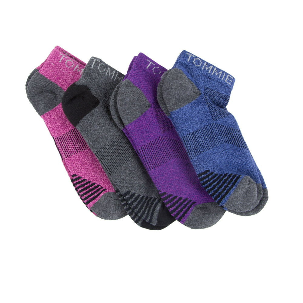 TOMMIE COPPER Women's 4 Pair Compression Ankle Socks - Walmart.com ...