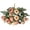 Orange, variant on Satin Fabric Accent Faux Rose And Peony Bouquet, Multi-color Decorative Floral Arrangement, Elegant Tabletop Ornament for Wedding Scene, Home Layout and Mother’s Day Gifting