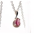 thumbnail image 5 of Natural Oval Pink Tourmaline Sterling Silver Necklace NT203, 5 of 9