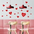 thumbnail image 2 of Set of 21 Valentines Day Vinyl Wall Art Decal - Valentine's Day 14th February - From 2.4" To 10" Each - Trendy Kisses Hearts Home Living Room Bedroom Indoor Outdoor Apartment Office Work Decor, 2 of 4