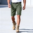 thumbnail image 7 of Cargo Shorts for Men Waterproof Tactical Work Shorts Knee Length Baggy Elastic Waist Hiking Shorts with Pockets Army Green 3XL, 7 of 7