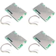 thumbnail image 1 of 4X 4S 12V 800A LiFePO4 Lithium Battery Charger Protection Board with Power Battery Balance,4 x Protection Board 4 x Cable,Silver & Green, 1 of 8
