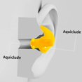 thumbnail image 3 of 6 pares de tapones para los oídos con clip para la nariz, reutilizables y lavables, para ducha, baño, surf, esnórquel y otros deportes acuáticos, 3 of 5