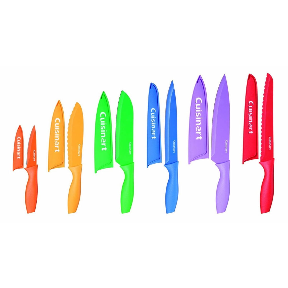 Cuisinart C55-01-12PCKS Advantage Color Collection 12-Piece Knife Set,  Multicolor 2-Pack