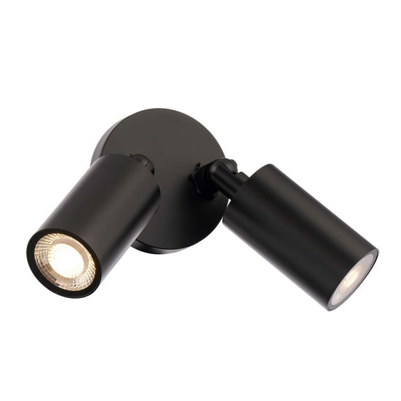 WS-W230302-30-BK WAC Limited Cylinder - 16.5W 2 LED Outdoor Wall Mount-5.06 Inch Tall and 4.75 Inch Wide-Black Finish