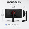 thumbnail image 3 of Deco Gear 40" Curved Ultrawide IPS Monitor, 5120×2160 5K2K, 21:9, 75Hz, 6ms, HDR, Adaptive Sync, USB-C, HDMI, DisplayPort, PIP/PBP, Ergonomic Stand, 3 of 7