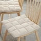 thumbnail image 1 of Cojín aislante de invierno | Almohada cuadrada de algodón de 42 x 42 cm | Soporte multifuncional para espalda y lumbar | Azul oscuro, beige, café, gris y amarillo | 1 unidad, 1 of 6