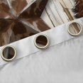 thumbnail image 4 of Manfei Bohemian Cowhide Stars Blackout Curtains Set of 2 (38x54 Each),Rustic Farmhouse Lodge Living Room Curtains,Cream Brown, 4 of 6