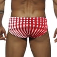 thumbnail image 3 of Short Swimming Trunks for Men Drawstring Low Waist High Vent Quick Dry Swim Shorts, 3 of 5