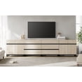 thumbnail image 4 of WAMPAT Modern TV Stand for TVs up to 120 inch, 4 in 1 TV Console with Adjustable Shelves and 6 Drawers, Media Console for Living Room,Bedroom, Light Oak, 4 of 14