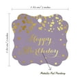 thumbnail image 7 of Inkdotpot Pack Of 50 Happy Birthday Paper Tags DIY Craft Bracket Shape Real Gold Foil Hang Tags, 7 of 7