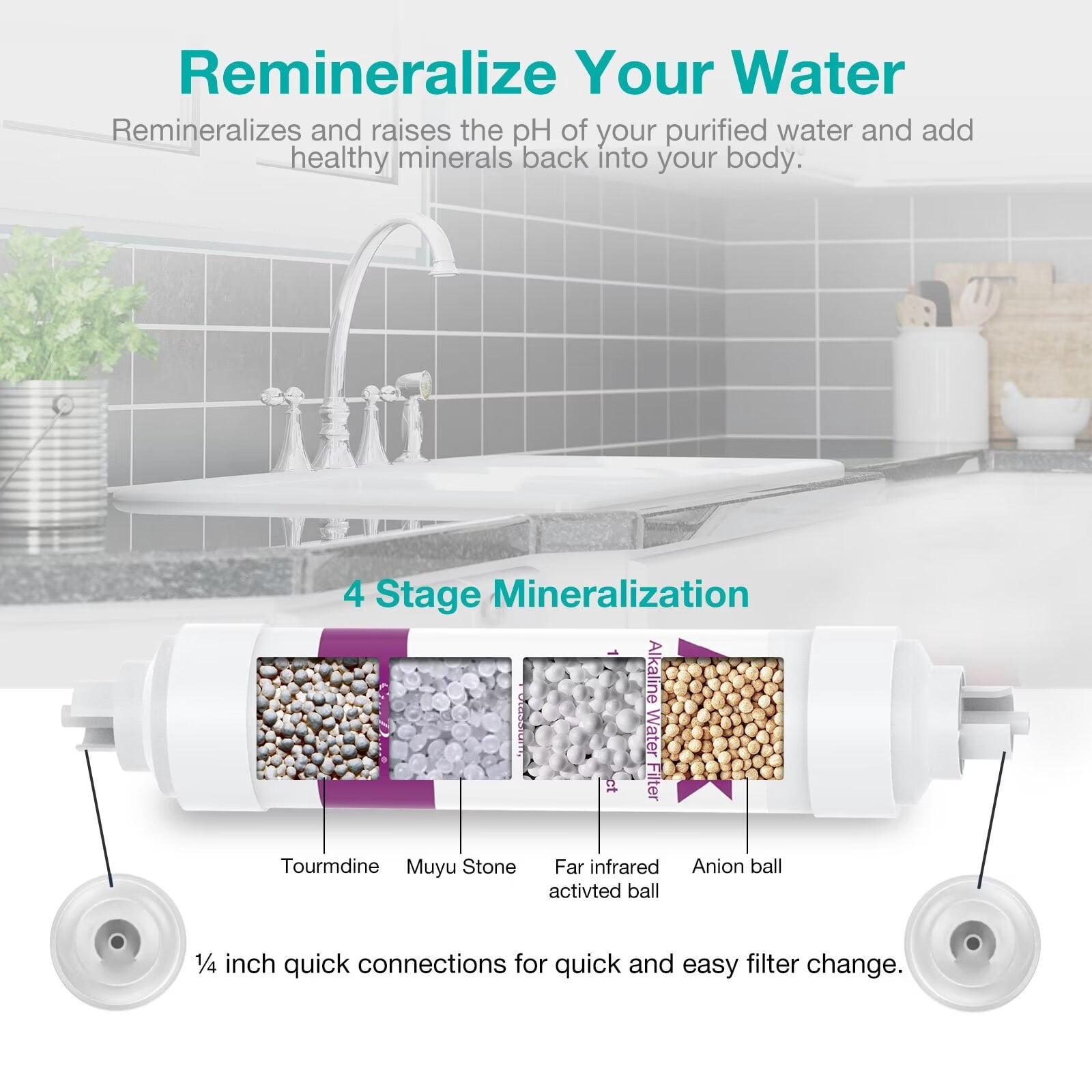 SimPure 6-Stage Reverse Osmosis Under-Sink & Countertop Filtration System