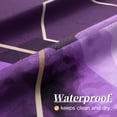 thumbnail image 3 of Modern Extra Long Shower Curtain for Bathroom, Purple Geometric Art Decor Waterproof Bath Curtain, Fabric Shower Curtain Sets for Home Decor, 72" W x 84" L Inch, 3 of 6