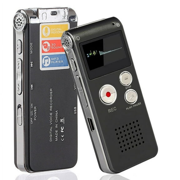 FIEWESEY Digital Voice Recorder Audio Recording,Audio Recorder with Playback Voice Activated Recorder for Lectures Meetings Interviews Recording Device Tape Recorder (8GB)