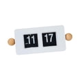 thumbnail image 3 of Tnarru Auto Flip Clock Home Decor Desktop Ornament for Bedside Bedroom Dining Table White, 3 of 8