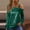 #298-Green, variant on Womens Tops Long Sleeve Off Shoulder Sequin Patchwork One Shoulder Blouse for Party Night Gift