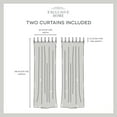 thumbnail image 4 of Exclusive Home Bari Light Filtering Spiral Loop Tab Top Curtain Panels, 54"x108", Slate Blue, Set of 2, 4 of 7