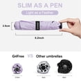 thumbnail image 3 of G4Free Travel Umbrella Compact Ultralight UPF 50+ UV Protection Carbon Fiber Super Slim Small Mini Umbrella, Weighs Only 4 oz, 3 of 8