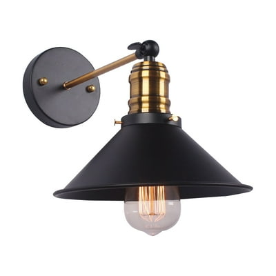 Buy Wall Lamp Cord Industrial Wall Sconce Black With On Off Switch E27 Base 1 Light Bedroom Wall Lights Fixtures For Bedside Reading Lamp Kitchen Farmhouse Bar Garden Garage Online In Italy 236719387