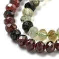 thumbnail image 3 of 20 Strand Natural Mixed Gemstone Beads Strands Faceted Rondelle Mixed Dyed and Undyed 3~4.5x2~3mm Hole: 0.7~0.9mm 129~187pcs/strand 14.96~15.20''(38~38.6cm), 3 of 5