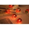 thumbnail image 5 of Luces de hadas de fresa roja (5*4*6 CM), cadena de luces de 3M y 20 LED con pilas, para decoración de dormitorio, balcón, carpa para fiesta de boda, 5 of 5