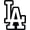 Black, variant on Black LA Logo Vinyl Sticker Decal, Los Angeles Baseball Fan Art, Minimalist Black Aesthetic Accessories for Laptop, Water Bottle, Hydro Flask, Tumbler, Car Window, Bumper, Truck, Cooler (5"x3.7")