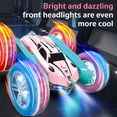 thumbnail image 5 of HNH RC Stunt Car for Boys Girls Ages 6-12, 2.4GHz Pink Remote Control Car, 4WD RC Cars Toys with Lights, Double-Sided Driving & 360°Flips, 2 Batteries, Presents Gifts, 5 of 6