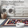 thumbnail image 5 of ODIKA 5'x7' Machine Washable Non-Slip Area Rug, Heritage Stars and Soccer Patchwork High Traffic Rug, Blue, 673162, 5 of 5