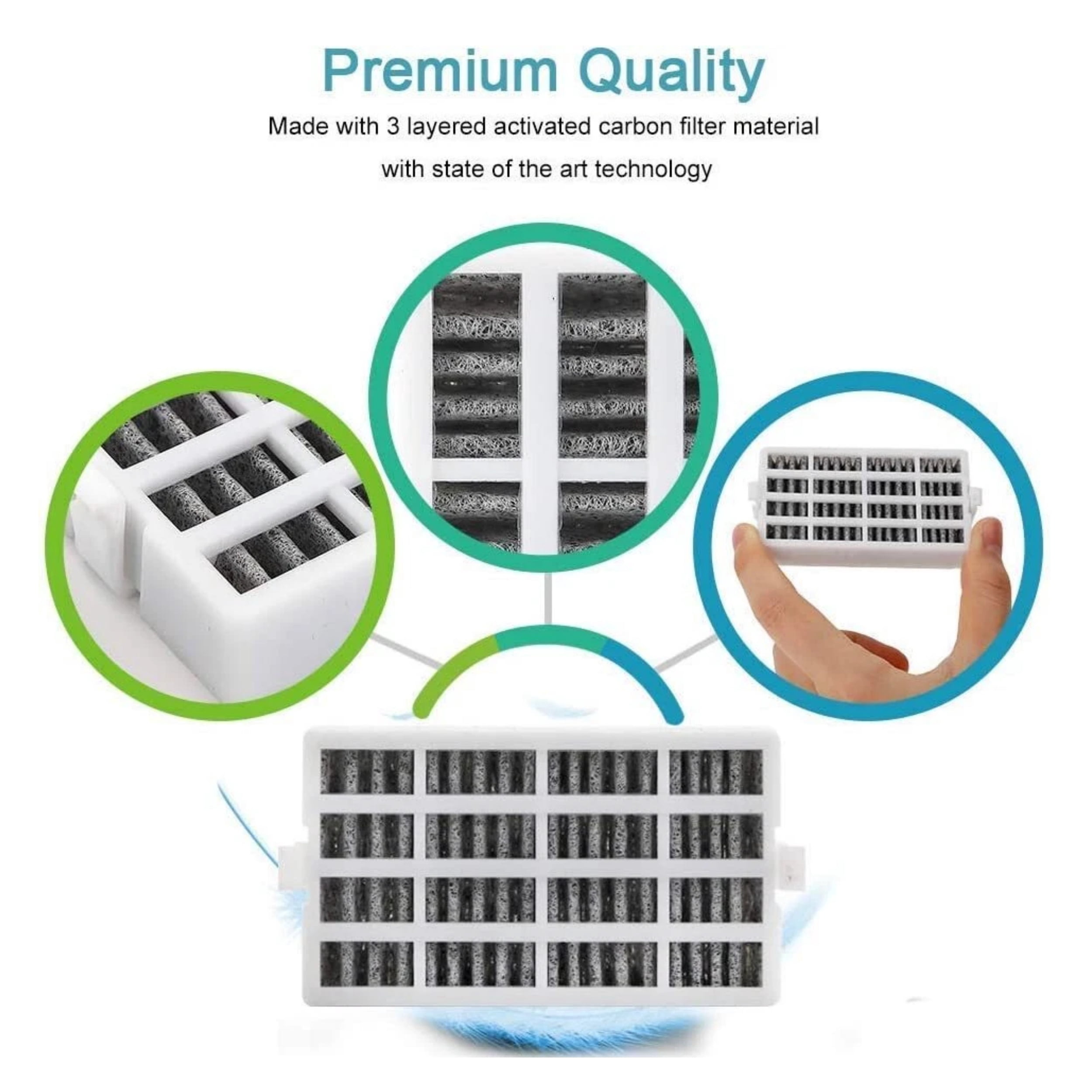 12 PCS Replacement Air Filter For Whirlpool W10311524 AIR 1 Fresh Flow Refrigerator