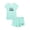 Green Stripe, variant on Summer Pajamas For Girls – Green Stripe & Glittering PJS Pal Cute Jammies Set Big Kids Size 10