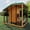 Solid wood color, variant on Studyset Weatherproof Outdoor Dog Kennel, Galvanized Steel Roof, Secure Lock Gate, Feeding & Back Door, Water & Food Tray, Durable Cedar Wood Pet Shelter for Backyard