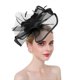 thumbnail image 3 of Diadema de malla con plumas KAIYANG elegante para mujer azul, 3 of 5