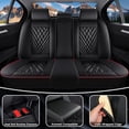 thumbnail image 3 of Car Seat Cover for Hyundai Santa fe 2026, Red Car Seat Covers, Faux Leather 5 Seats Full Set Scratch Resistant Suitable for All Seasons, Suitable for 5-seater cars only, Protect Car Seats, 3 of 7