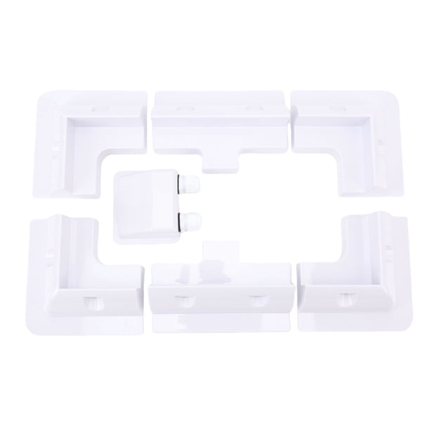 Soportes De Esquina ABS Para Panel Solar, Caja De Conexiones De Doble Orificio Kit De Montaje De Panel Solar Resistente Al Desgaste Sin Taladro Para Cobertizos