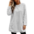 thumbnail image 6 of Enjoytime Crew Neck Sweatshirts Women Long Sleeve Casual Pullover Long Sweatshirt Trendy Fall Winter Plus Size Clothes, 6 of 8