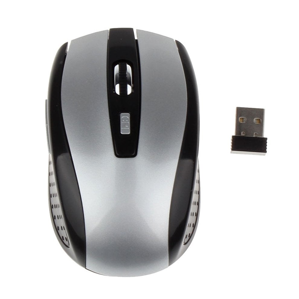 6D 1600DPI 2.4 GHz Wireless Optical Mouse Mice USB 2.0 Receiver for PC Red NEW 