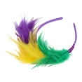 thumbnail image 4 of Unique Bargains 1 Pc Headband Color Matching Feathers Hair Accessories for Women Yellow Purple, 4 of 5