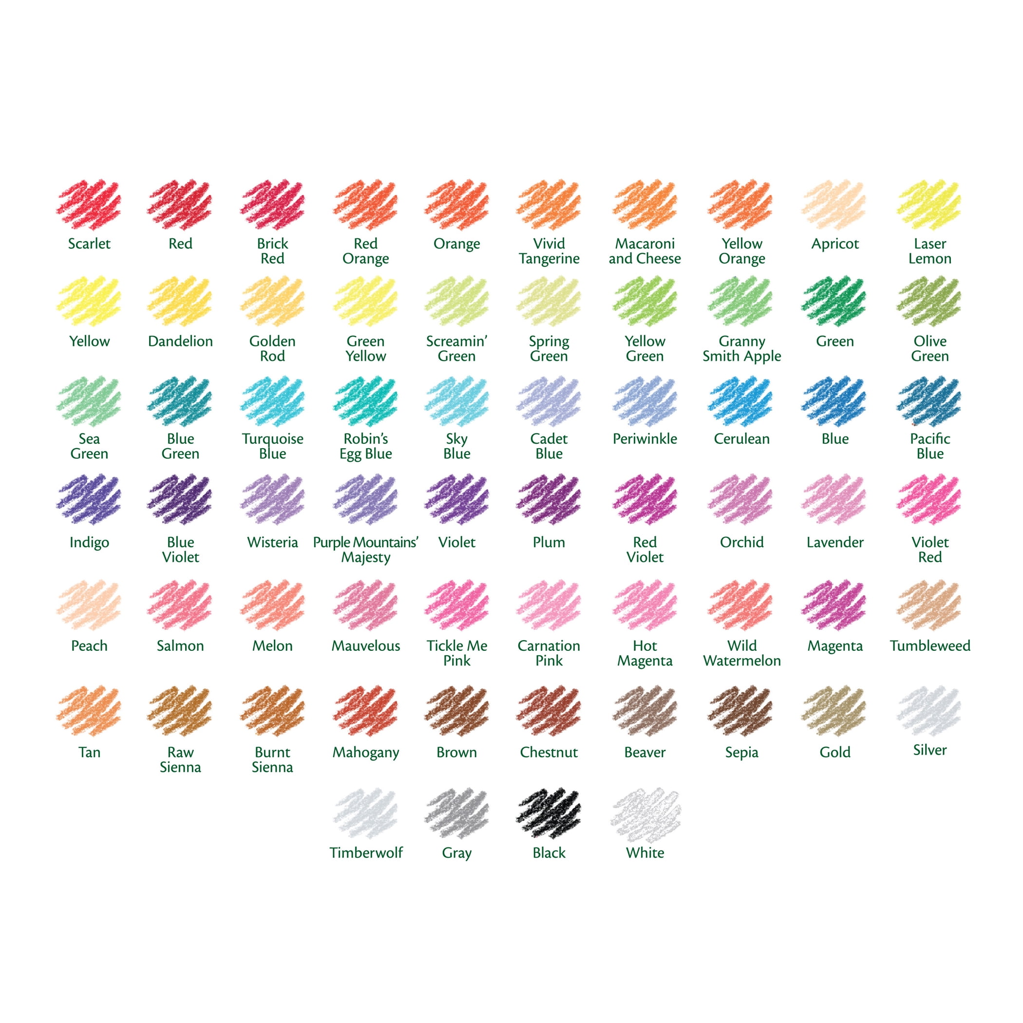 Crayola Short Colored Pencils, 64 Per Pack, 2 Packs