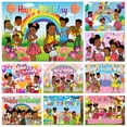 thumbnail image 2 of Gracies Cartoon Corner Birthday Party Supplies Backdrop Cartoon Gracies Happy Birthday Background Photography Cartoon Party Decorations Banner Photo Booth, 2 of 2